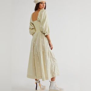 Free People Dahlia Embroidered Maxi Dress